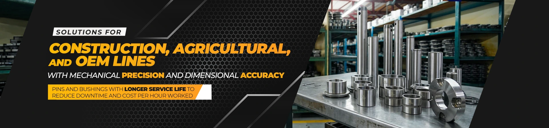 Soluções para linha amarela, agrícolas e OEMs
